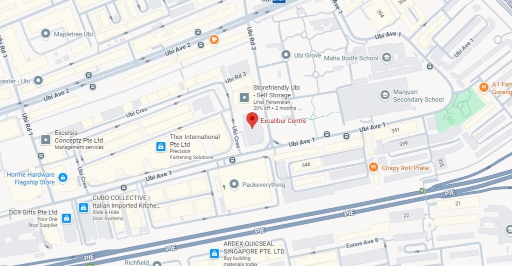 Excalibur Centre location