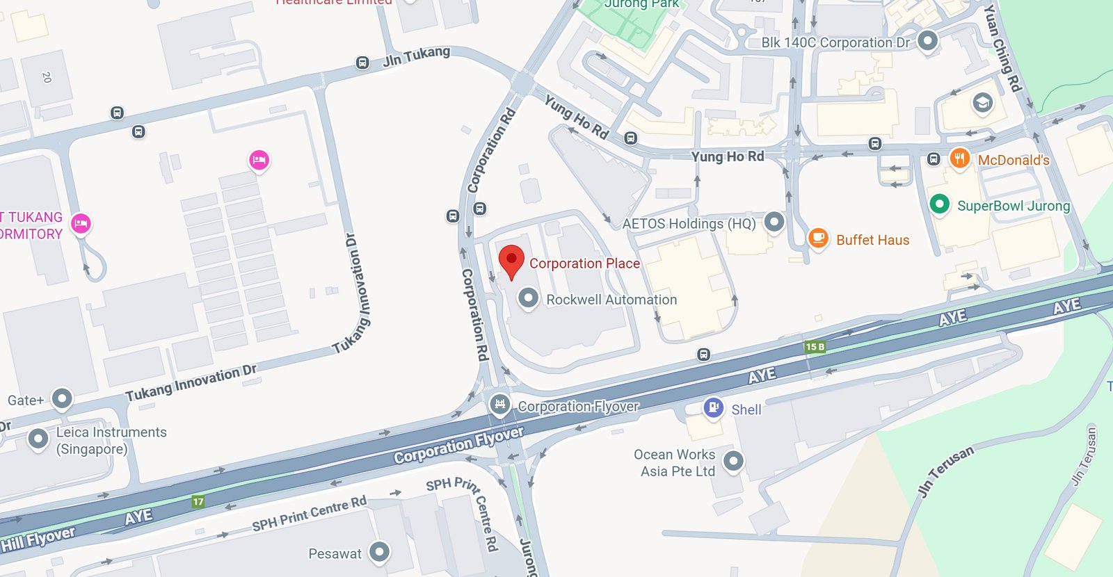 Corporation Place Location