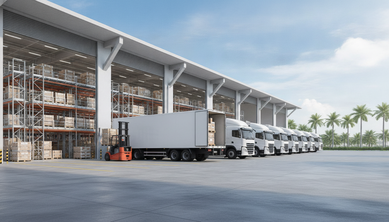 Modern Singapore warehouse loading bay
